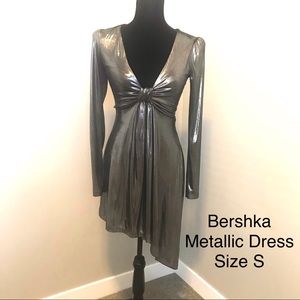 Bershka special Edition silver party Dress S